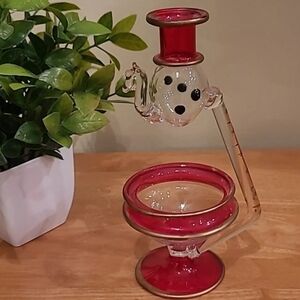 VINTAGE Delicate Egyptian Handblown Glass Camel Oil Diffuser